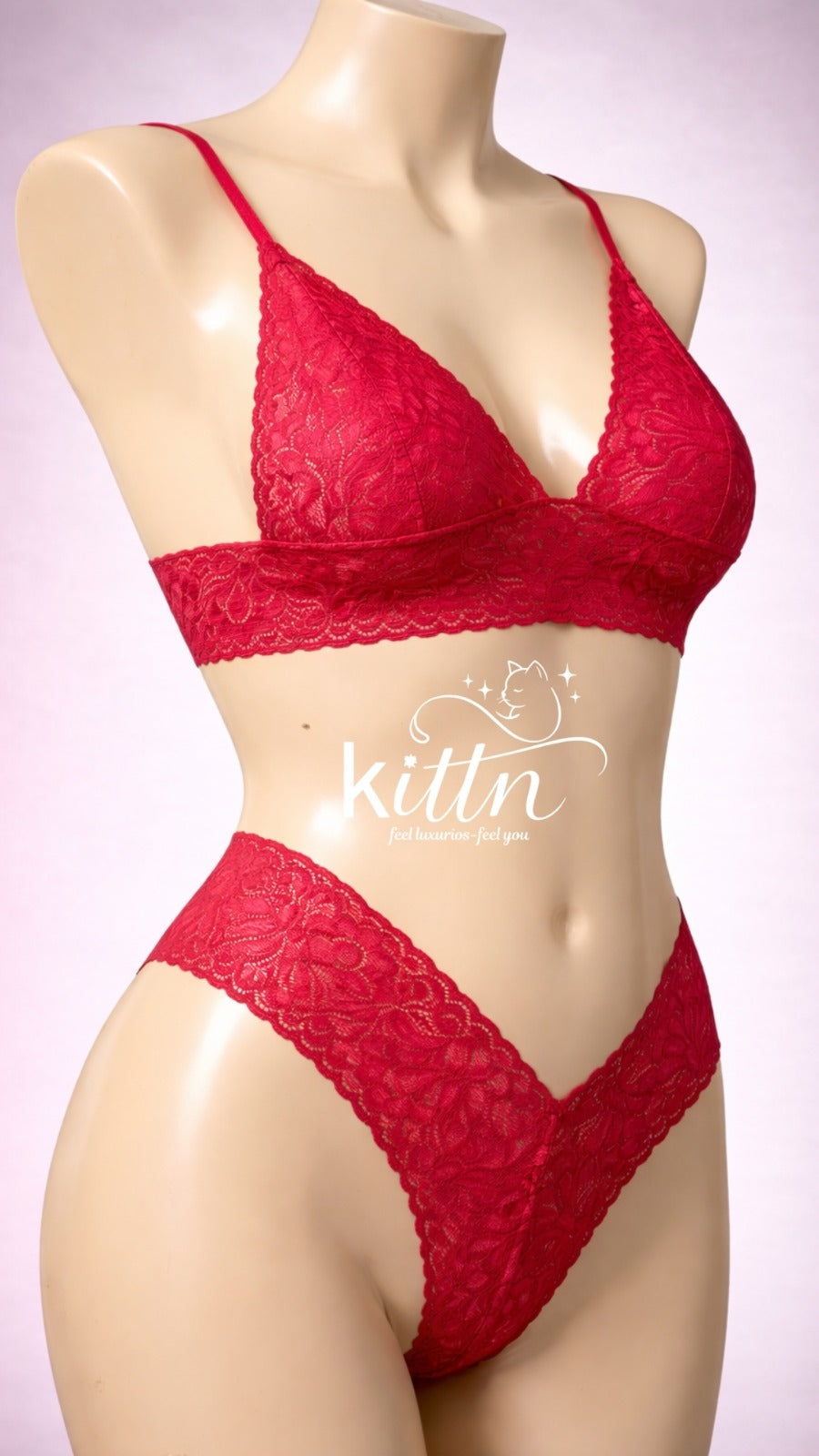 Lace Bralette and panty. V