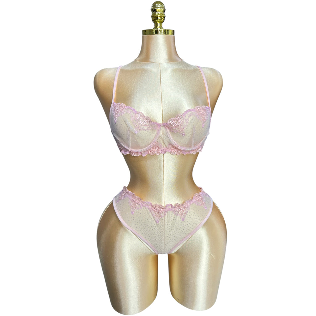 3-Piece Floral Lingerie Set