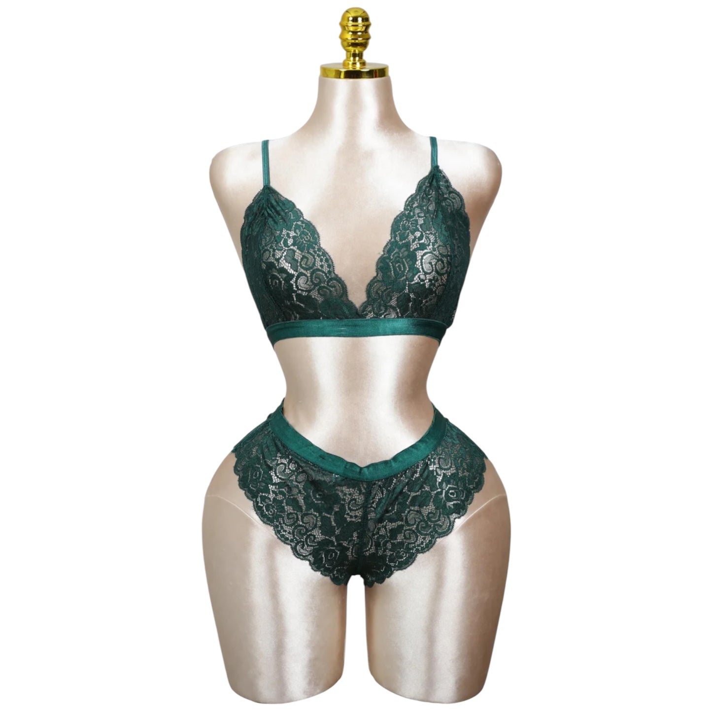 Lace Bralette and Shortie Set