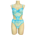 Elegant Lace Jumpsuit Powder Blue