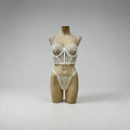 Lace Flow Corset Thong Set
