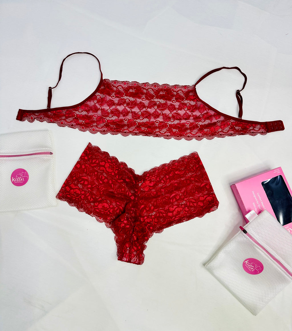 Lace Bralette and shortie