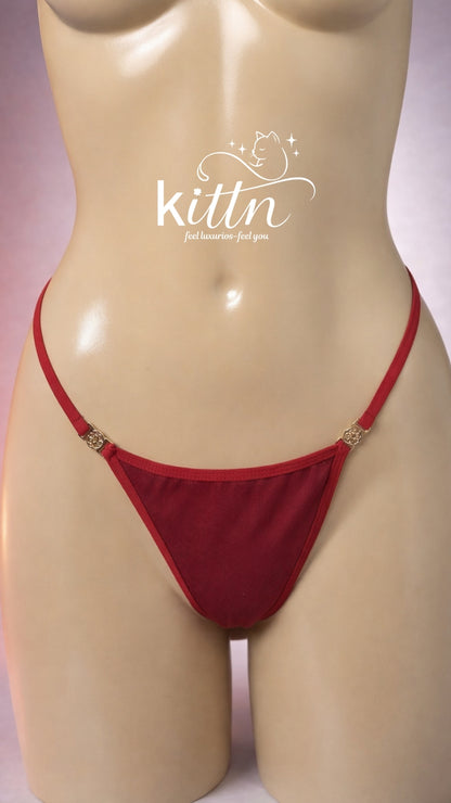 Cotton Rabbed Thong Panty (Pack of 4)