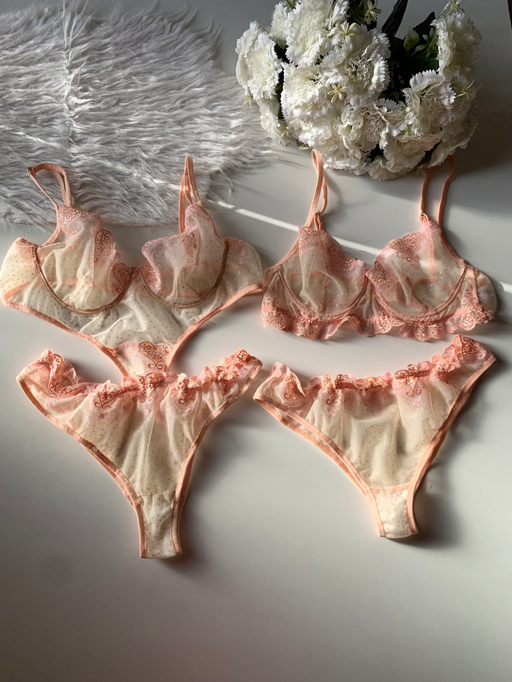 3-Piece Floral Lingerie Set