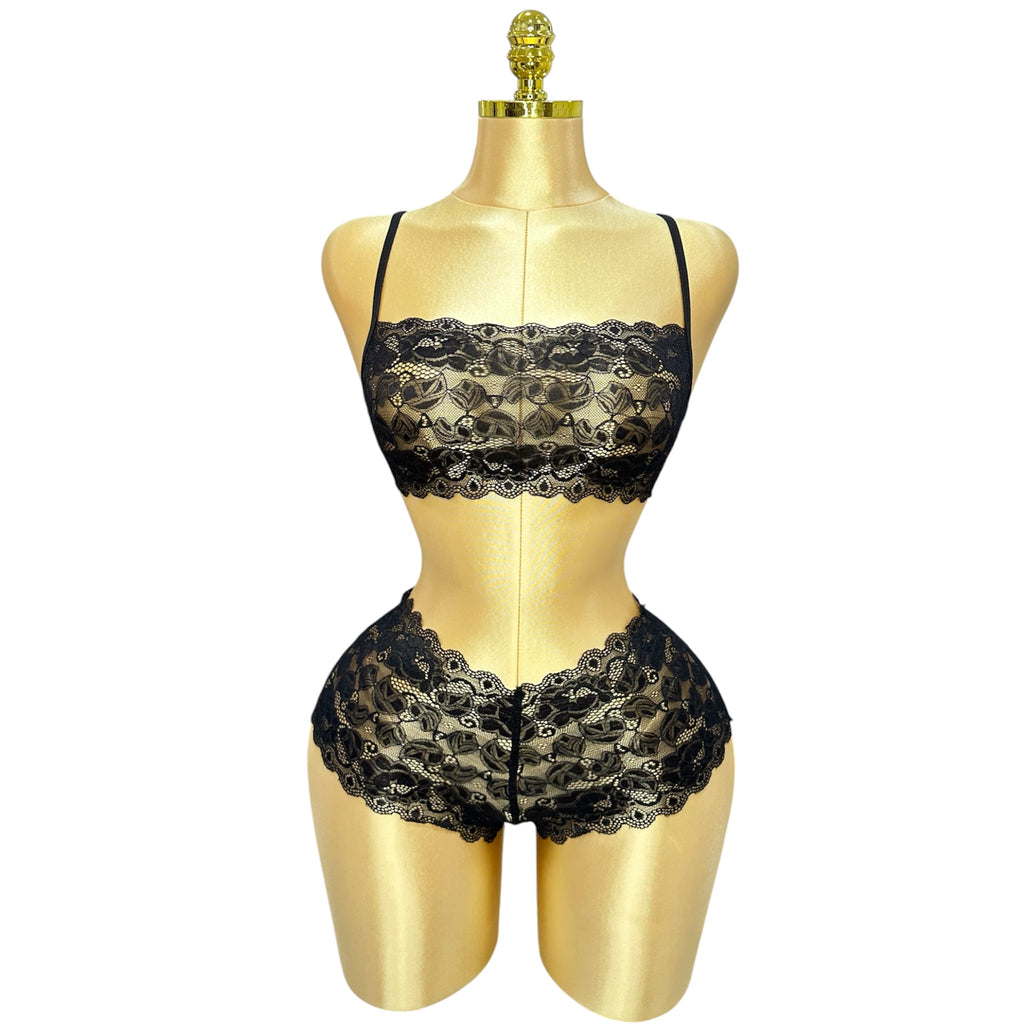 Lace Bralette and shortie