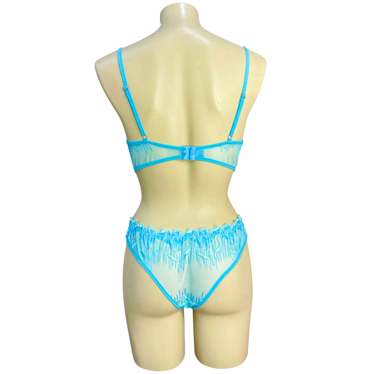 Elegant Lace Jumpsuit Powder Blue