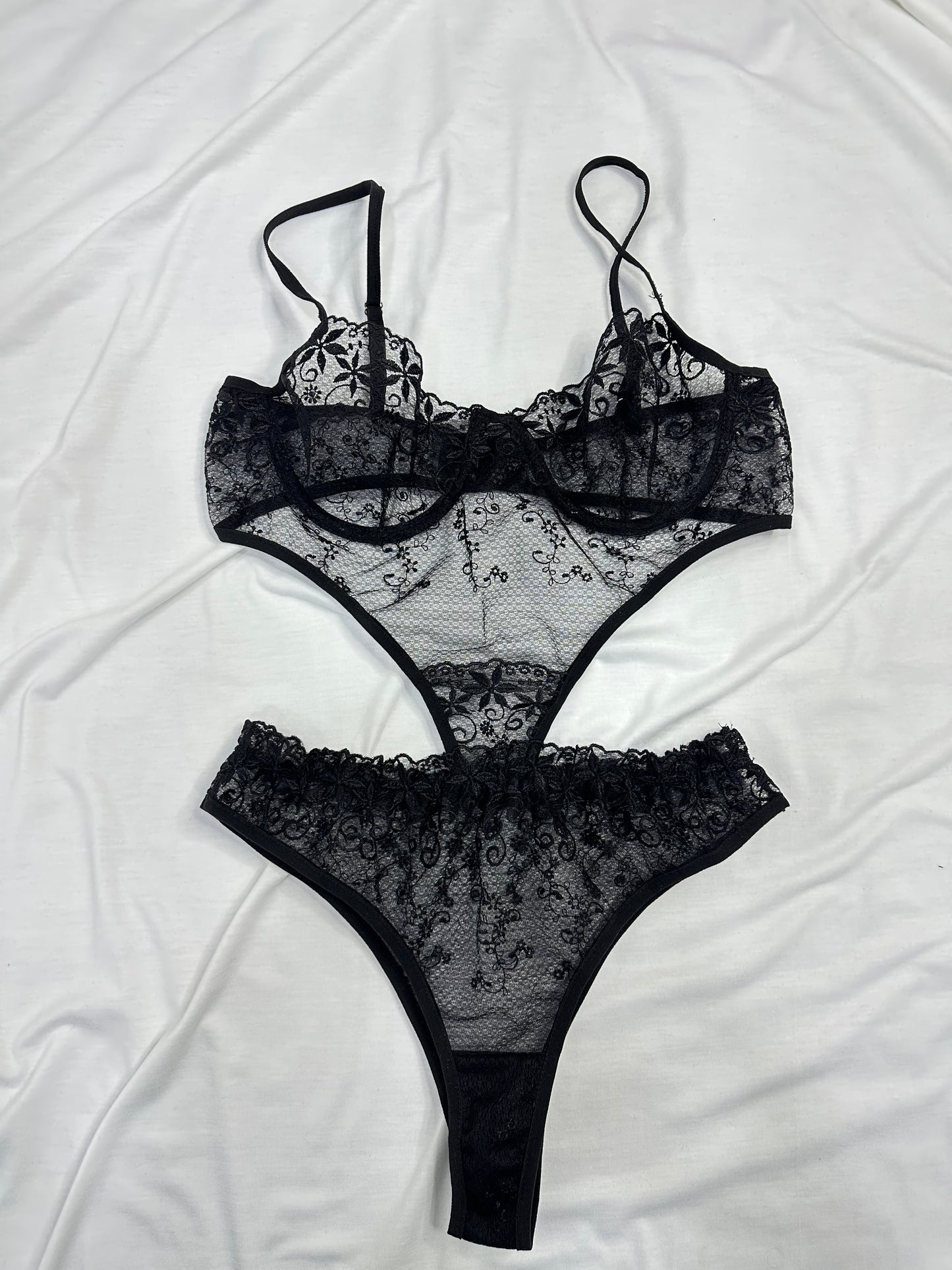 Elegant Lace Jumpsuit Black
