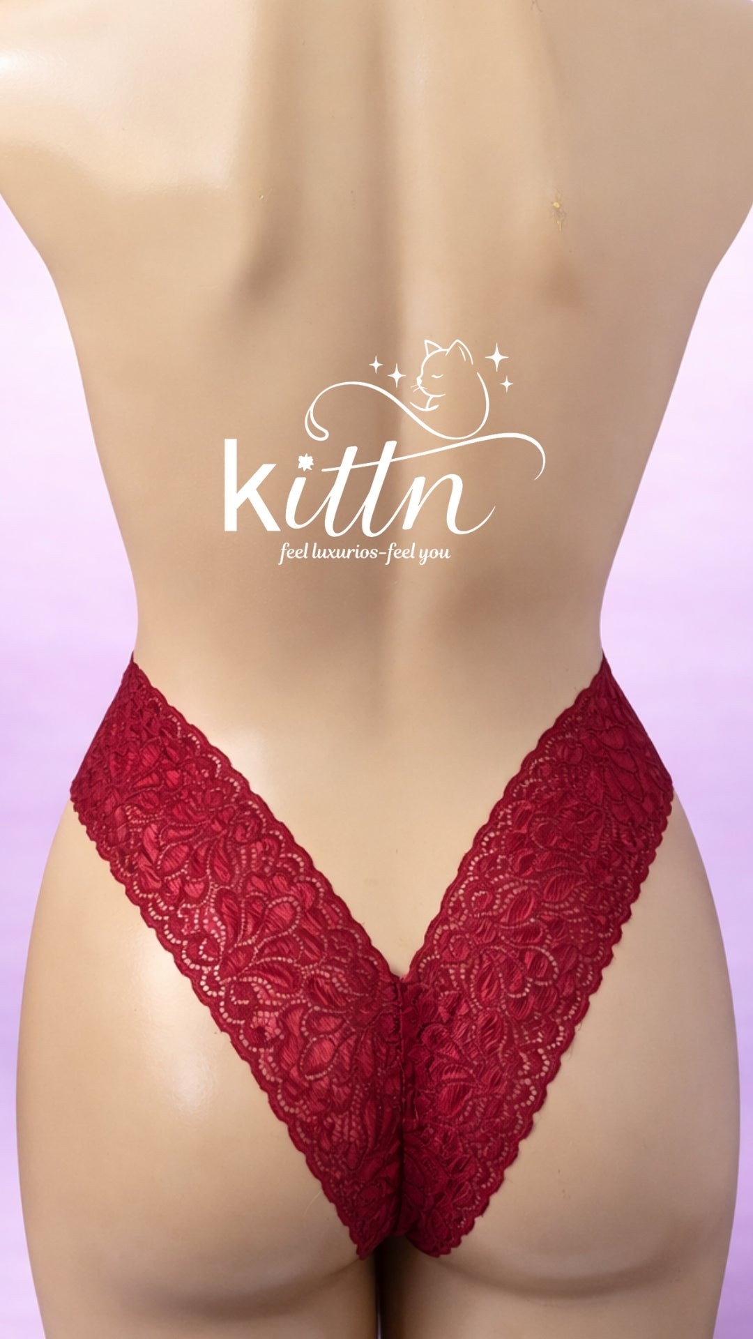 Lace V Thong - Dentelle