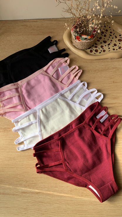 French Brif-cotton ribbed (Pack of 4)