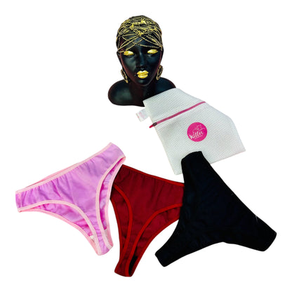 cotton ribbed thong panty (Pack of 4)