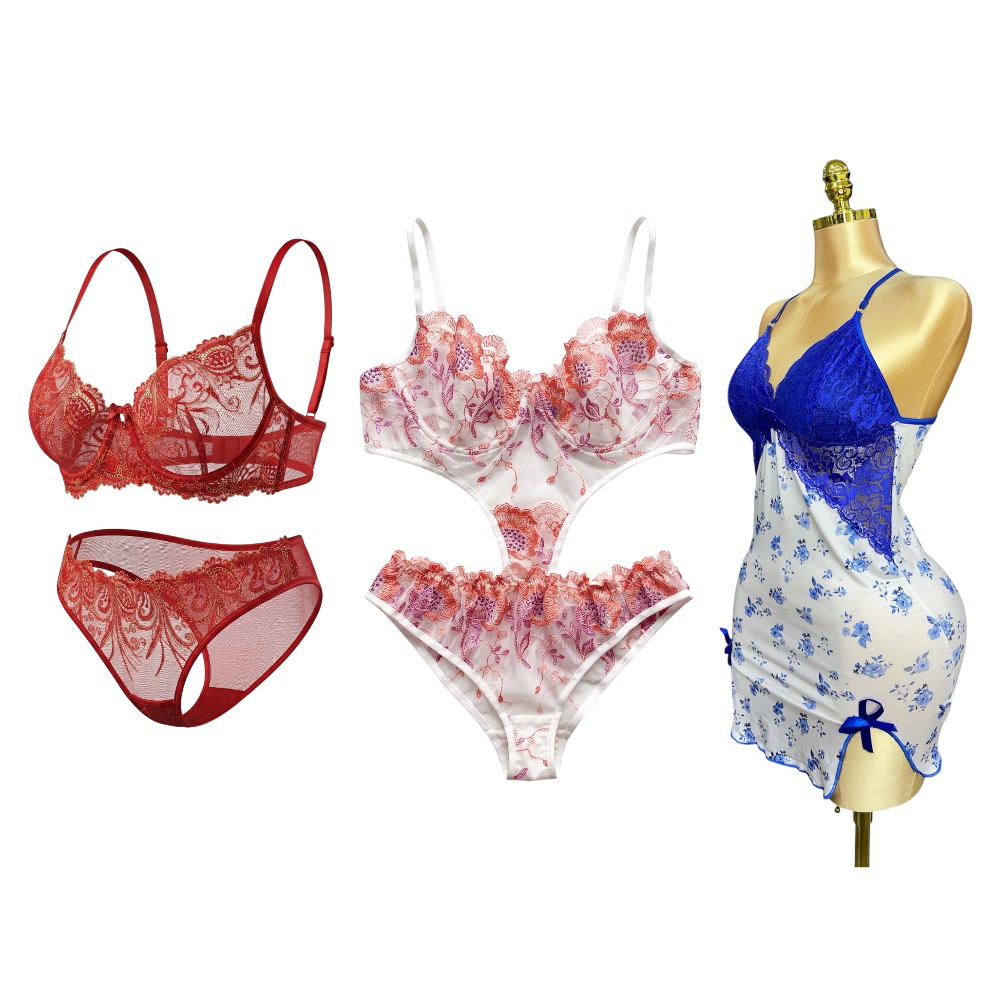 3-Piece Luxury Lingerie Bundle