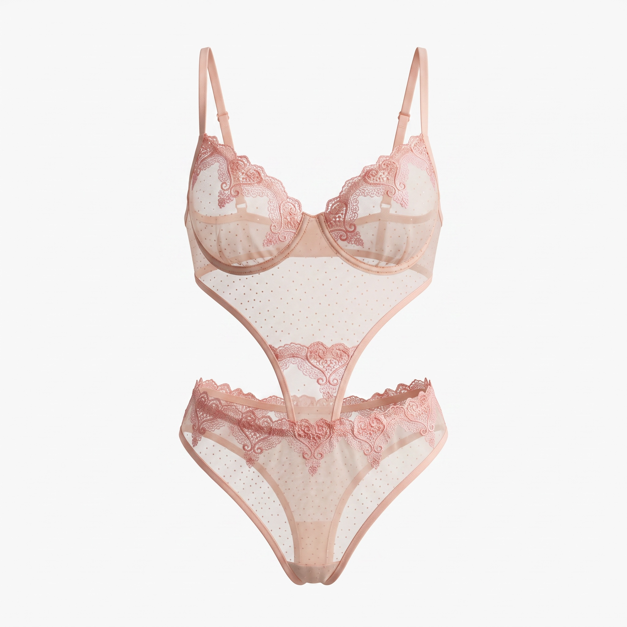 3-Piece Floral Lingerie Set