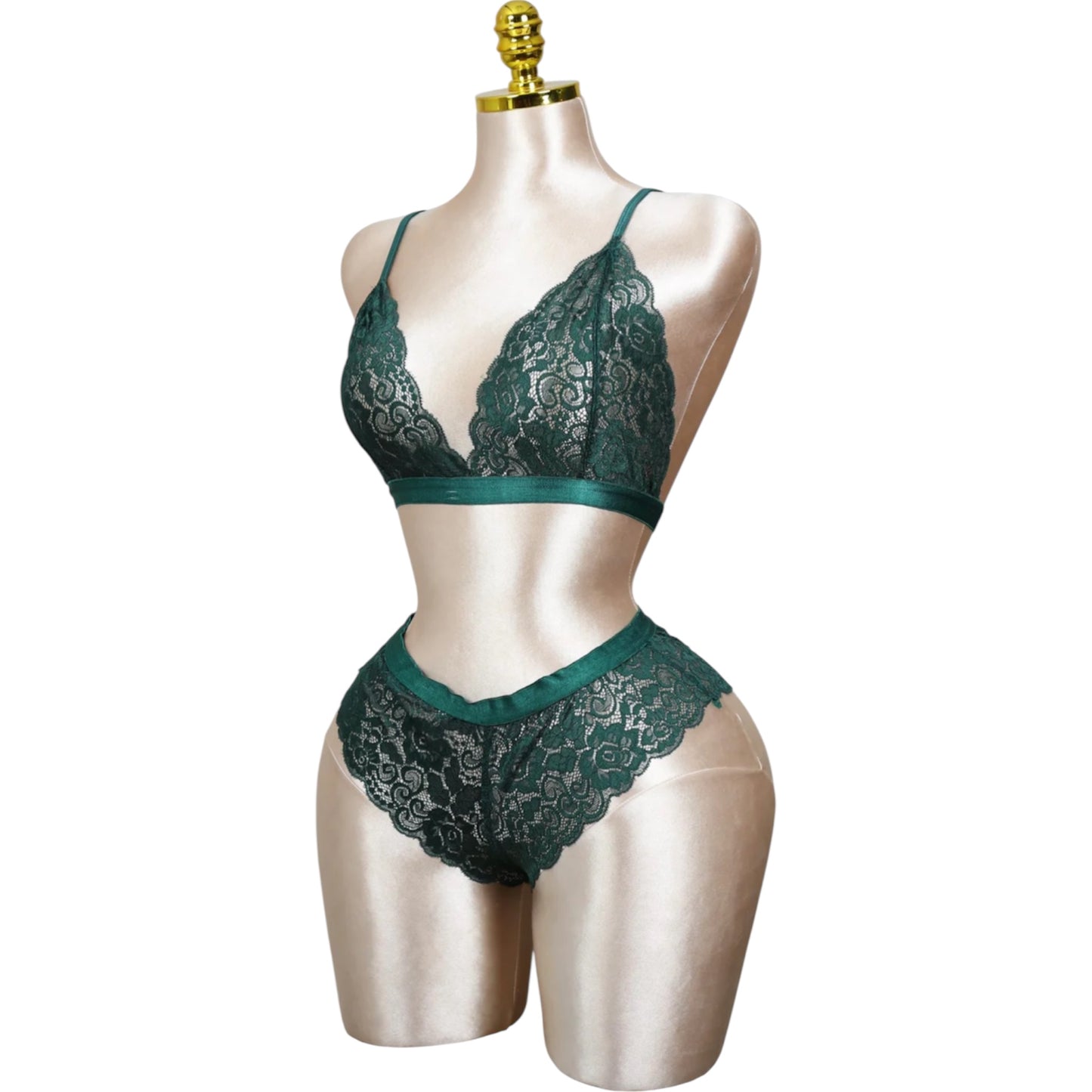 Lace Bralette and Shortie Set