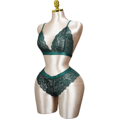 Lace Bralette and Shortie Set