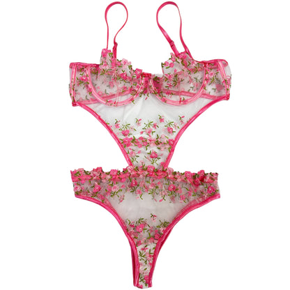 Elegant Lace Jumpsuit pink