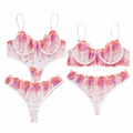 3-Piece Floral Lingerie Set