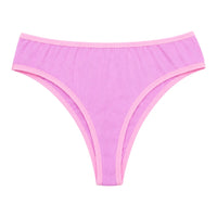 cotton ribbed thong panty