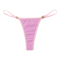 Cotton Rabbed Thong Panty