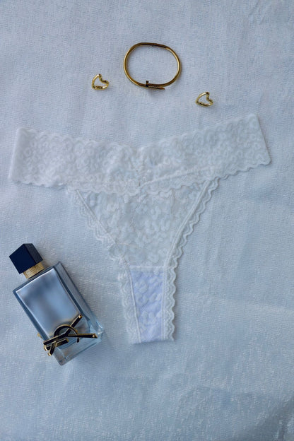 Lace Brazilian Thong - Dentelle