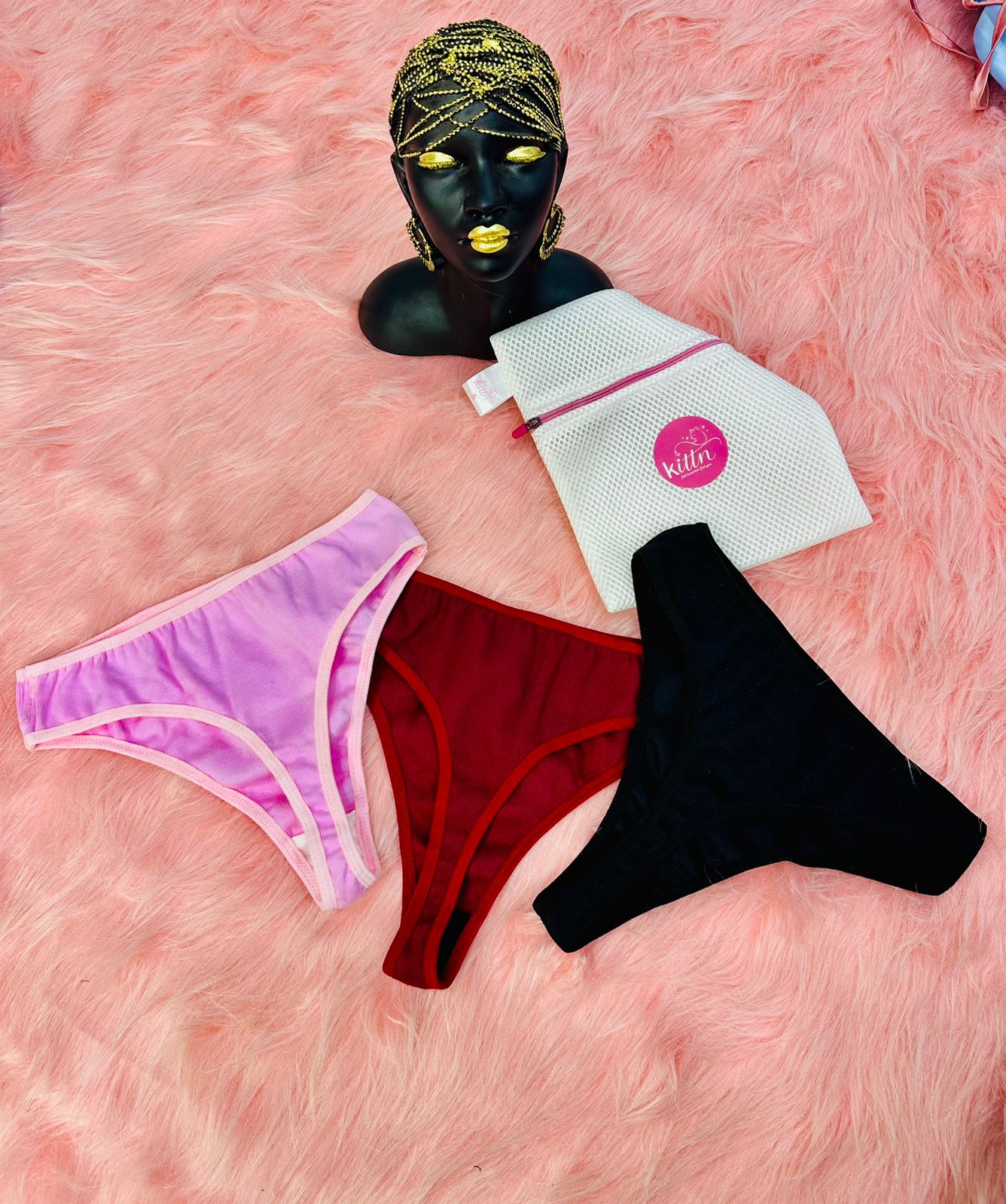 cotton ribbed thong panty