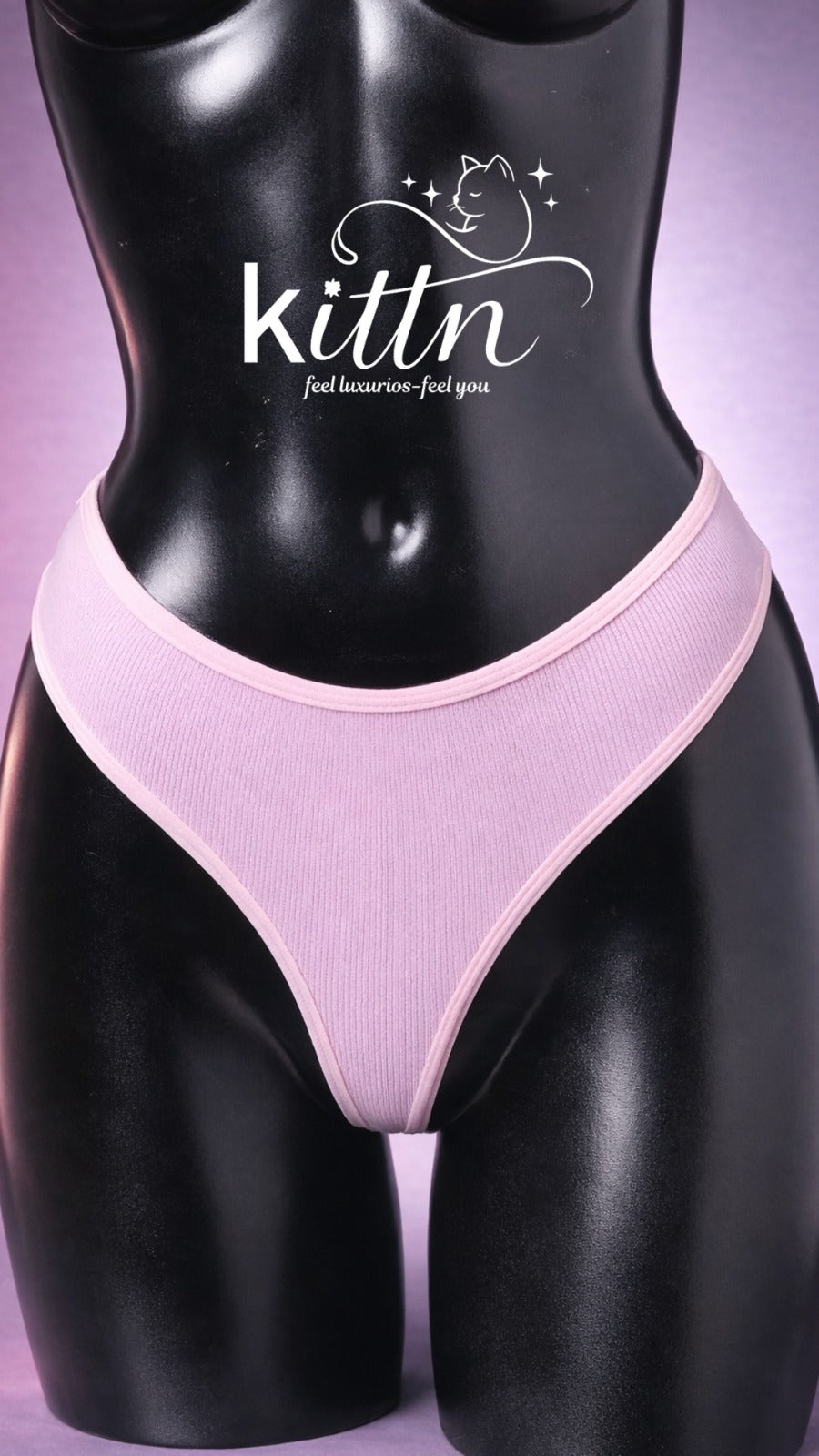 cotton ribbed thong panty (Pack of 4)