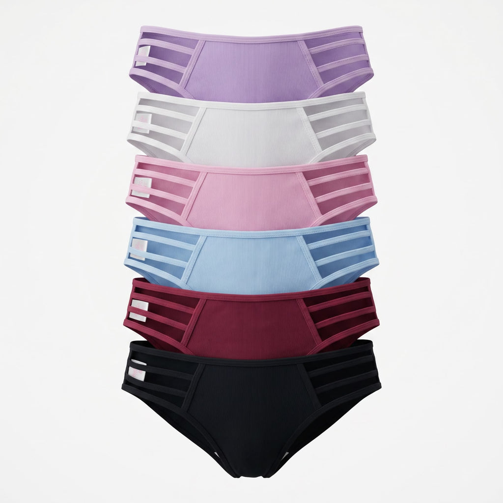 French Brief Cotton Ribbed (Pack of 6)